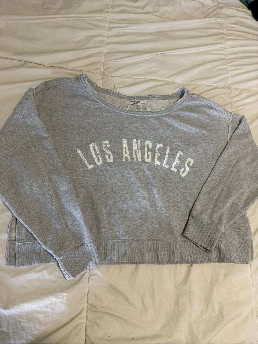 Arizona Jean Company Light Gray 'Los Angeles' Pullover Sweatshirt